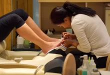 Get a Classic or Gelish Manicure-Pedicure with a foot massage at Saigon Spa Ladies Salon Dubai from AED 65