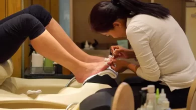 Get a Classic or Gelish Manicure-Pedicure with a foot massage at Saigon Spa Ladies Salon Dubai from AED 65